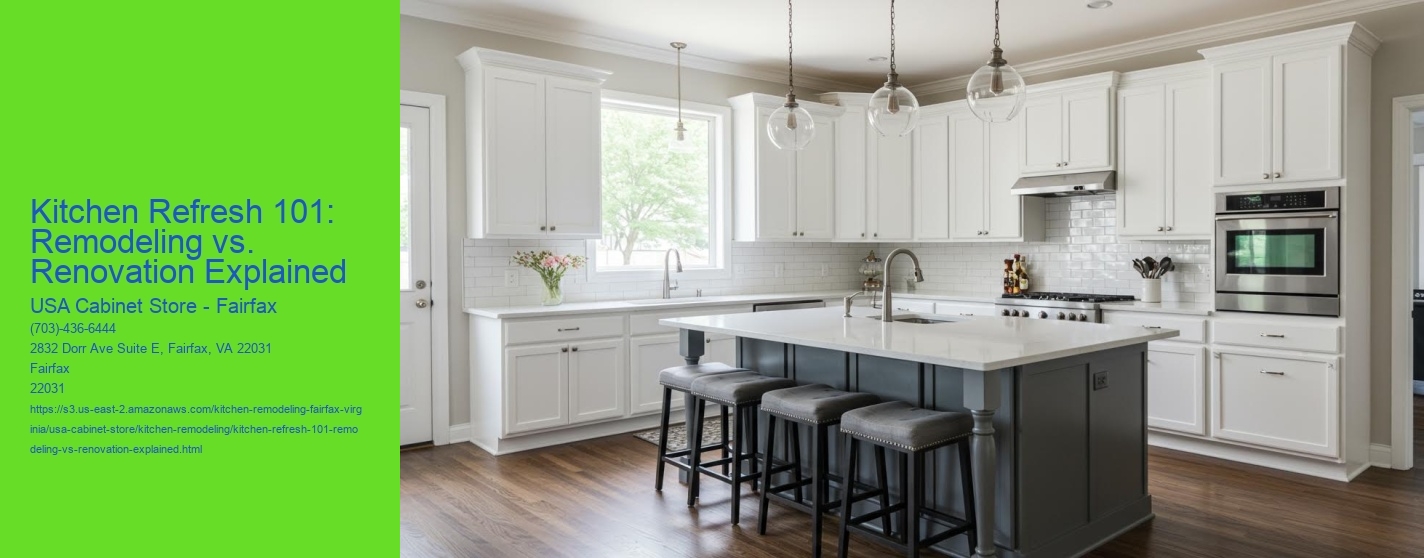 Kitchen Refresh 101: Remodeling vs. Renovation Explained