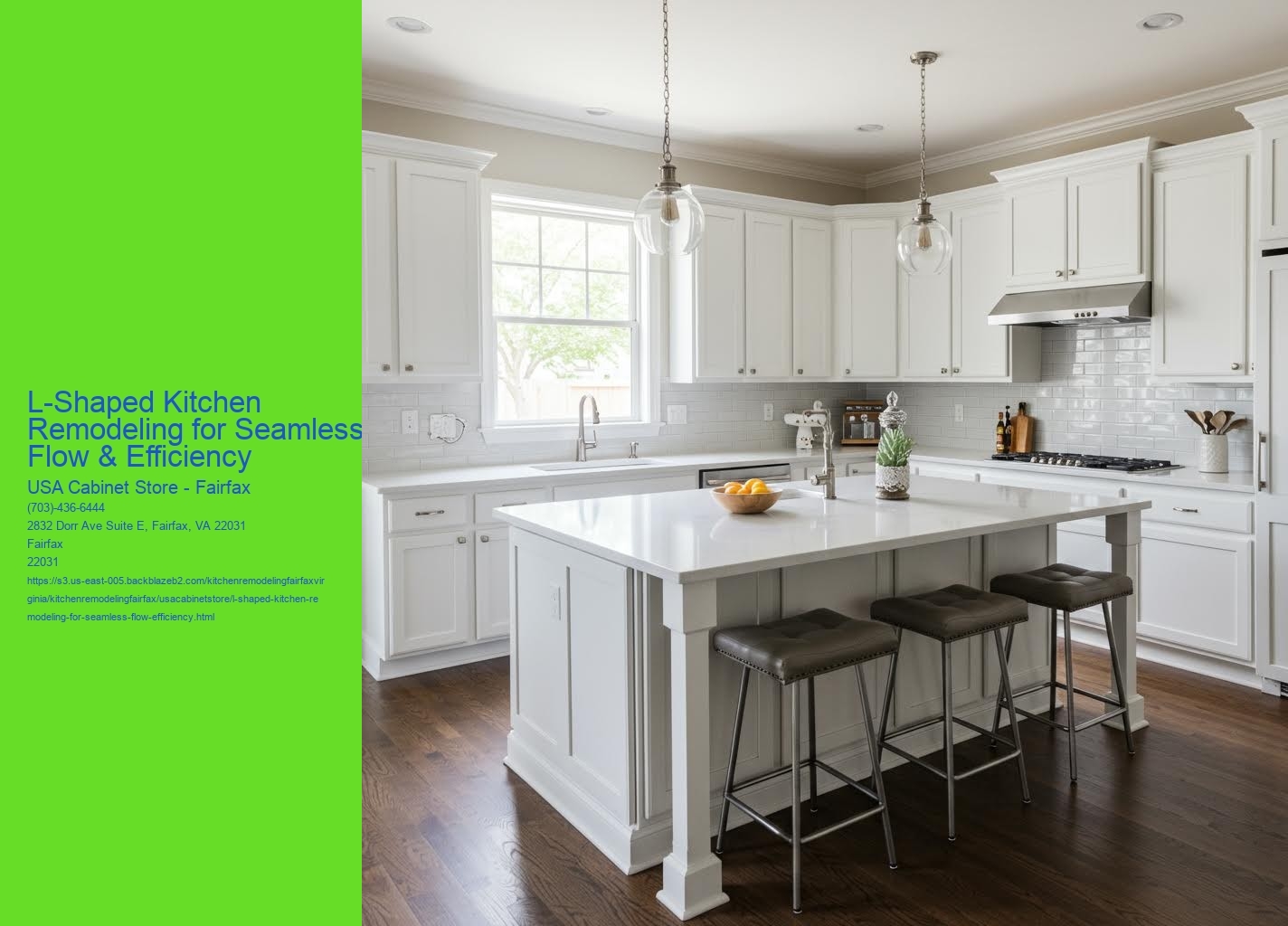 L-Shaped Kitchen Remodeling for Seamless Flow & Efficiency