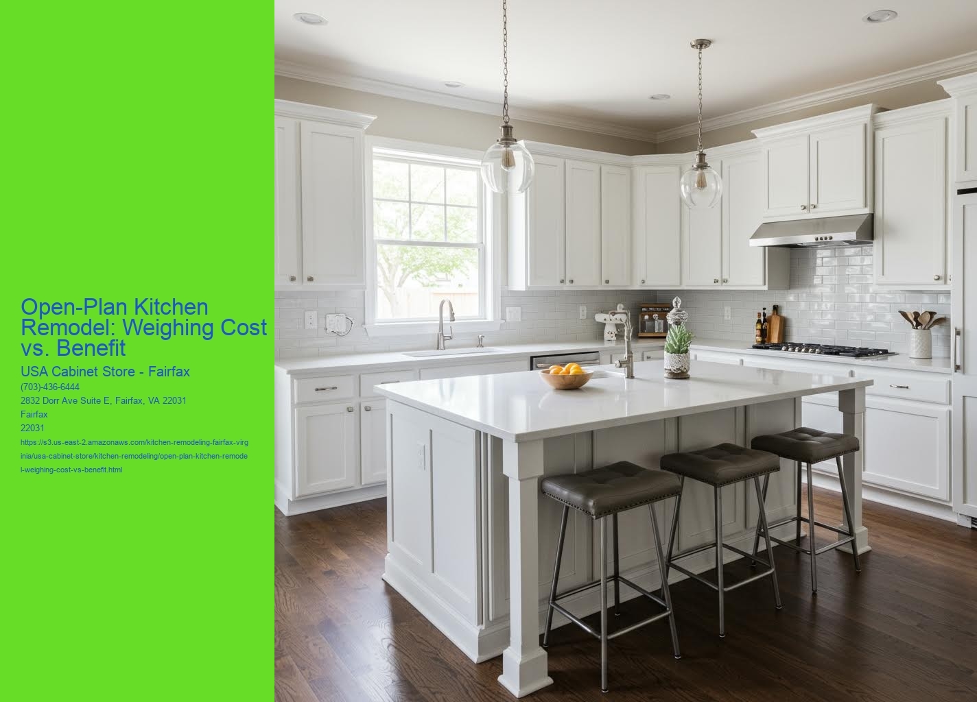 Open-Plan Kitchen Remodel: Weighing Cost vs. Benefit