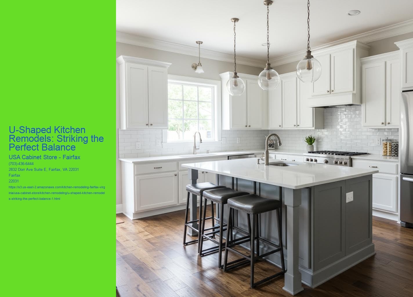 U-Shaped Kitchen Remodels: Striking the Perfect Balance